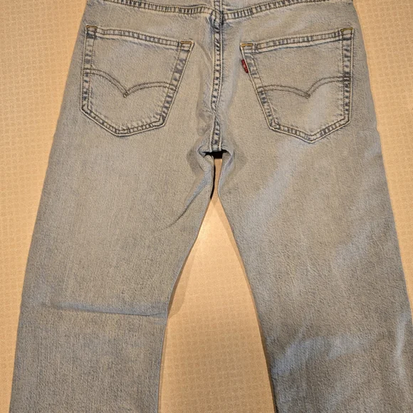 Levi's 527 Boot Cut Men's Light Wash Blue Jeans 28 X 30 - Picture 3 of 6